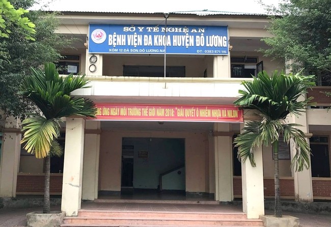 Bệnh viện đa khoa huyện Đô Lương, nơi xảy ra sự việc
