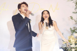 Nhạc - Bất ngờ 2 cây hài đình đám xuất hiện trong tiệc cưới Diệu Nhi - Anh Tú tại HN