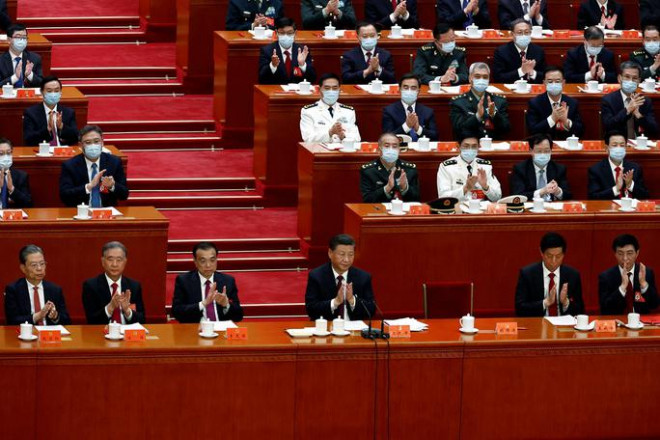 Phiên bế mạc Đại hội Đại biểu toàn quốc Đảng Cộng sản Trung Quốc lần thứ XX tại thủ đô Bắc Kinh ngày 22-10Ảnh: Reuters