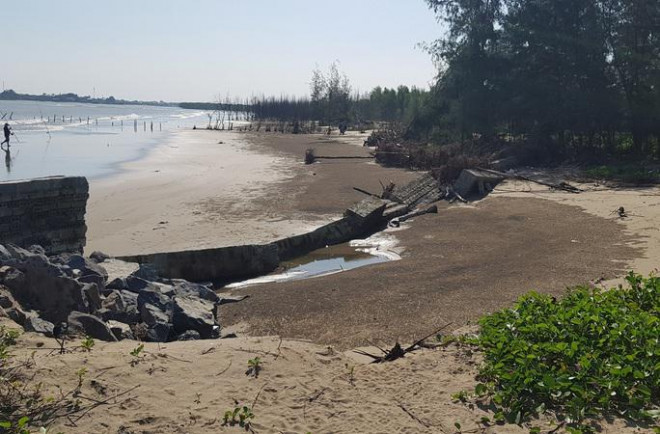 Biển xâm thực dài 1,5 km nuốt nhiều ha đất, Thanh Hóa phải cầu cứu Bộ - 9