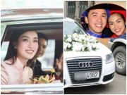 Đời sống Showbiz - Chủ tịch Hà Nội FC đi xe 83 tỷ rước Hoa hậu, chồng Hà Tăng chạy xe sang đón dâu gây chú ý