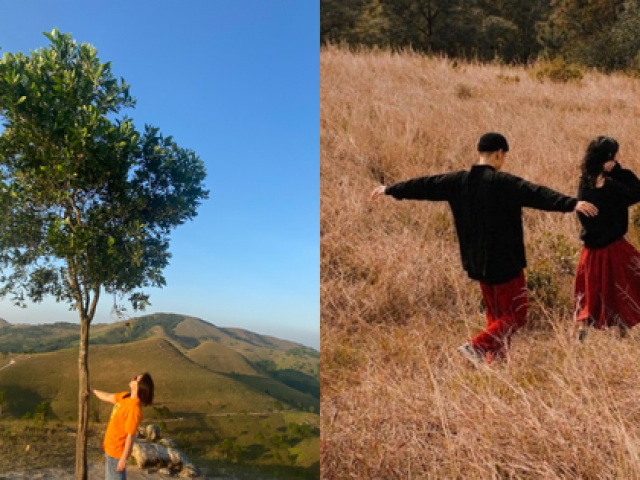 Du lịch - Đồi Phượng Hoàng vào mùa cỏ cháy: Địa điểm check-in đẹp hơn cả "sống lưng khủng long"