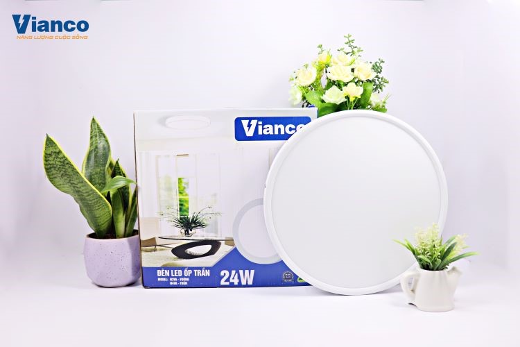 Đèn Led ốp trần Vianco phù hợp sử dụng với nhiều không gian sinh hoạt khác nhau