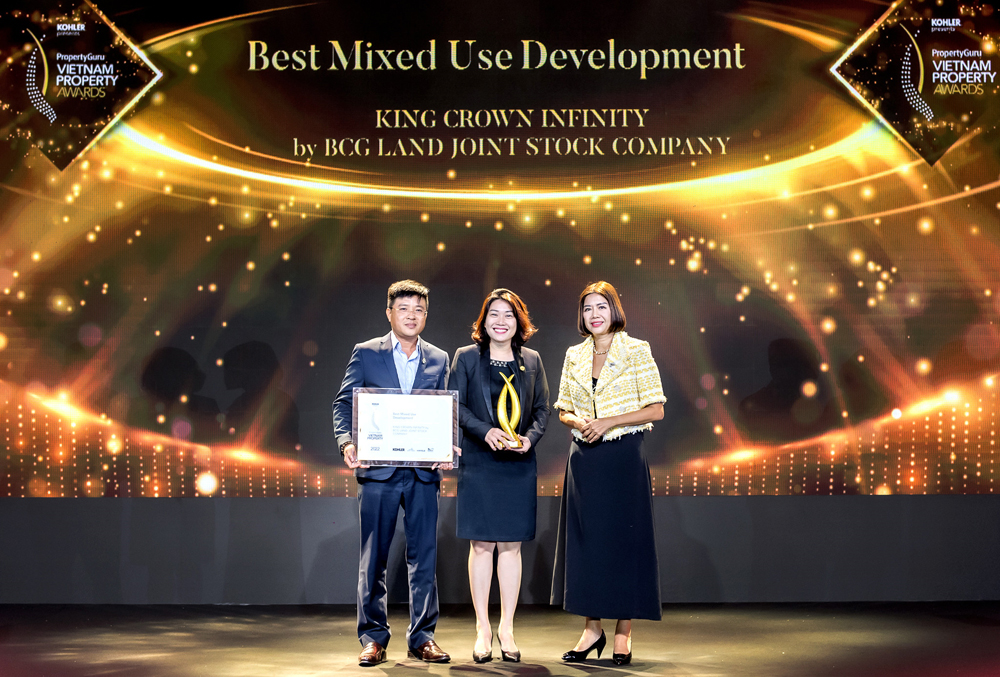 Dự án King Crown Infinity xuất sắc được vinh danh tại hai hạng mục quan trọng "Best Mixed Use Development - Dự án phức hợp tốt nhất" và “Best High End Condo Architectural Design - Thiết kế kiến trúc căn hộ chung cư cao cấp xuất sắc nhất”