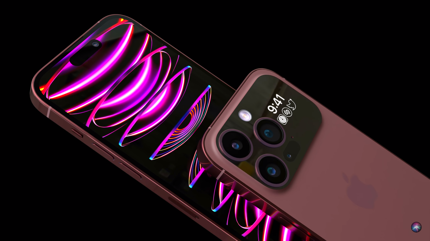 iPhone 15 Ultra có màn hình phụ ở mặt lưng.