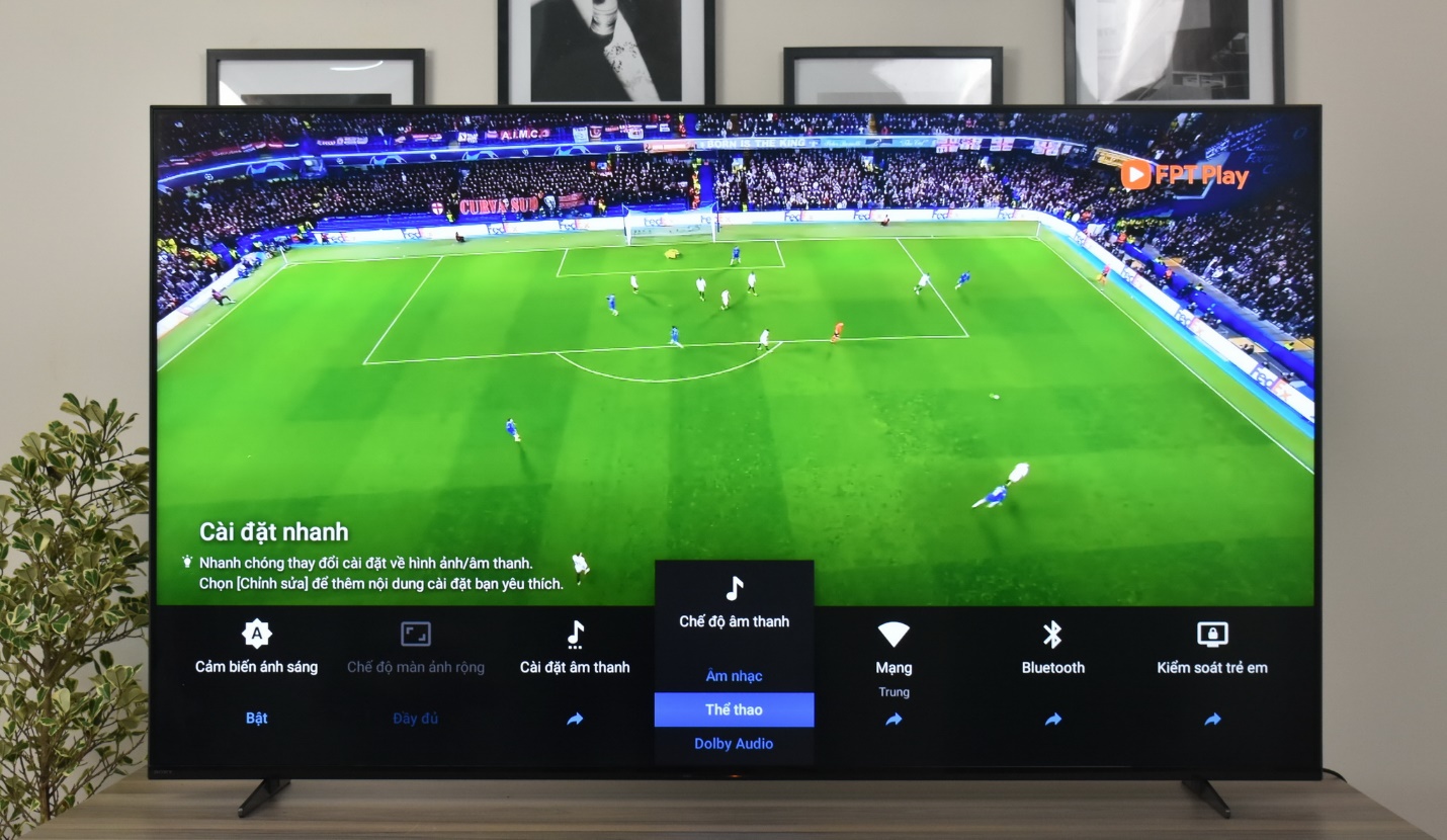 Chế độ Thể thao trên TV Bravia trở nên đặc biệt với 3 công nghệ XR Picture, XR Motion và XR Sound của Sony.