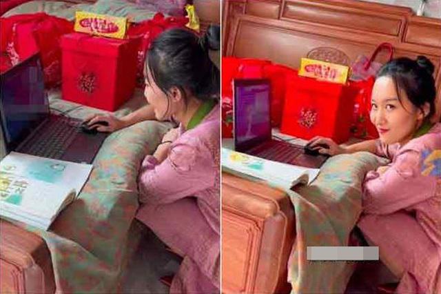 Cô dâu là giáo viên tiểu học, ngày cưới vẫn tranh thủ làm một việc khiến ai nấy đều sửng sốt - 1