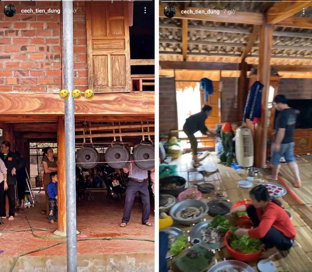 Nhà của bố mẹ Bùi Tiến Dũng ở quê&nbsp;