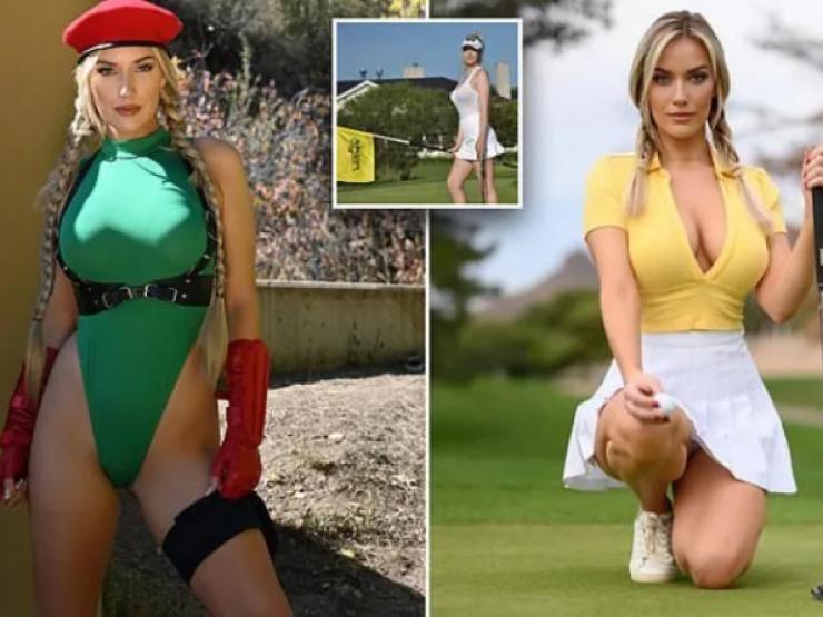 Thể thao - Nữ thần Golf "quyến rũ nhất thế giới" khoe bikini xanh mùa Halloween