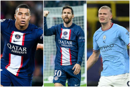 Bóng đá - Đua Vua phá lưới Cúp C1 gay cấn: Haaland hụt hơi, Mbappe - Messi tăng tốc