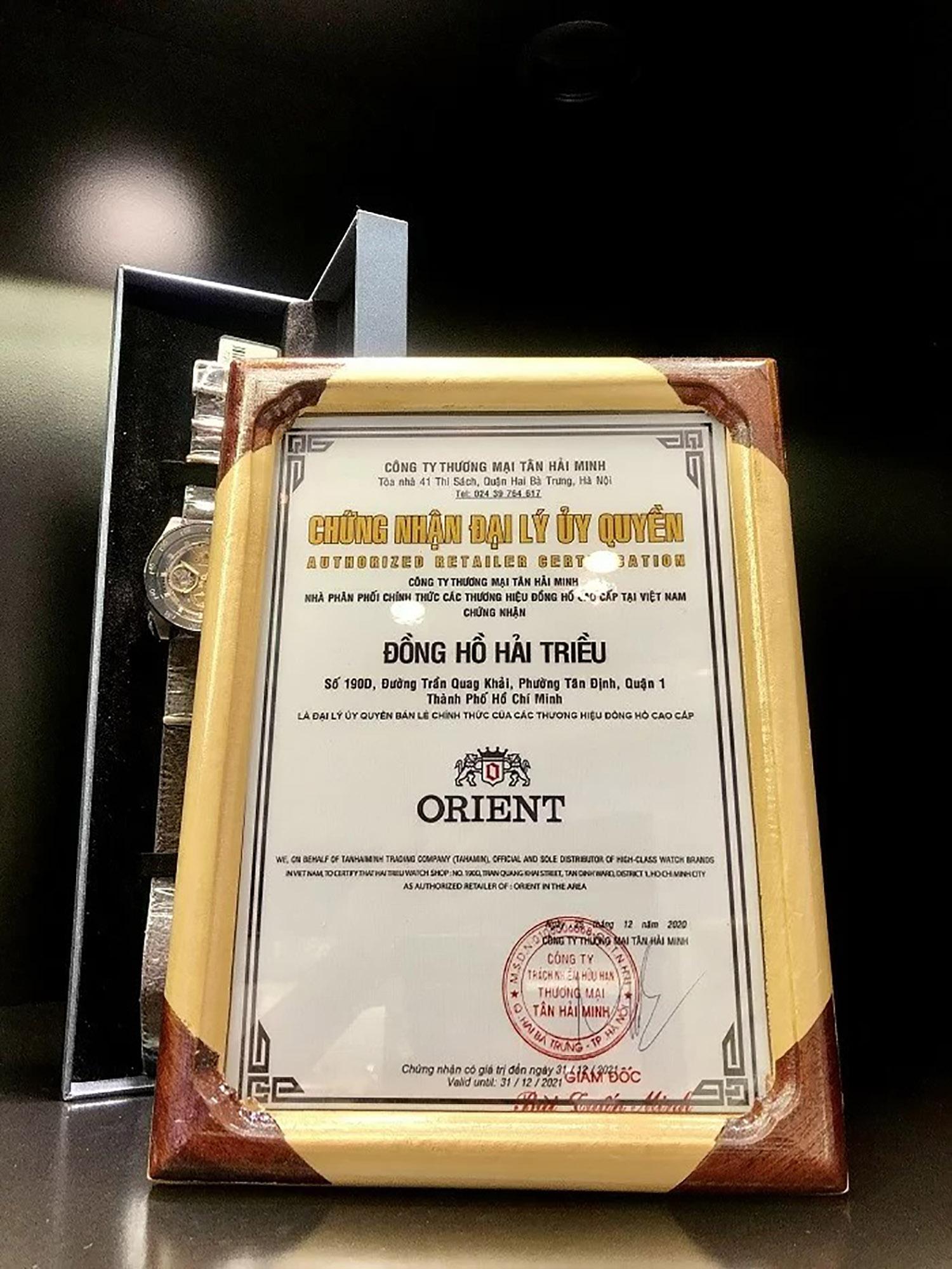 Đồng Hồ Hải Triều là đại lý ủy quyền Orient chính hãng uy tín tại Việt Nam