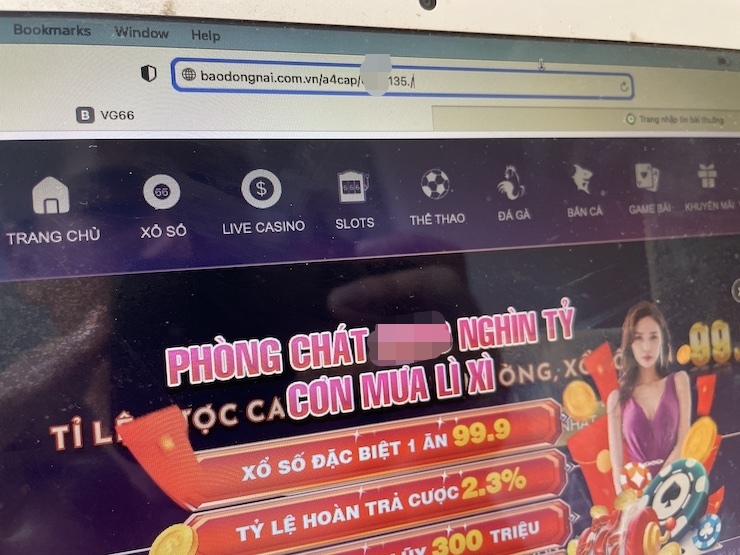 Loạt website của trường học và báo online bị nhúng link cờ bạc