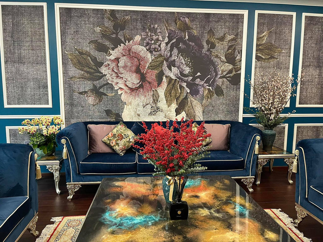 Một phần không gian bên trong căn nhà thỉnh
thoảng được hé lộ trên FB cá nhân 2 con trai của bầu Hiển.