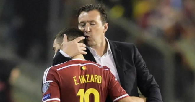 HLV Marc Wilmots từng dẫn dắt Eden Hazard ở đội tuyển Bỉ