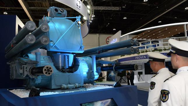 Hệ thống tên lửa - pháo phòng không Pantsir-ME tại triển lãm vũ khí quốc tế IDEX-2019. Ảnh: RIA Novosti