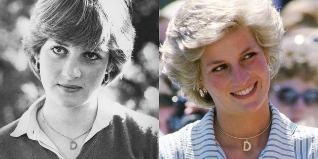 Diana đeo dây chuyền mặt chữ từ năm 1980 đến khi đã là một công nương, bà vẫn đeo chữ D đại diện cho tên mình.
