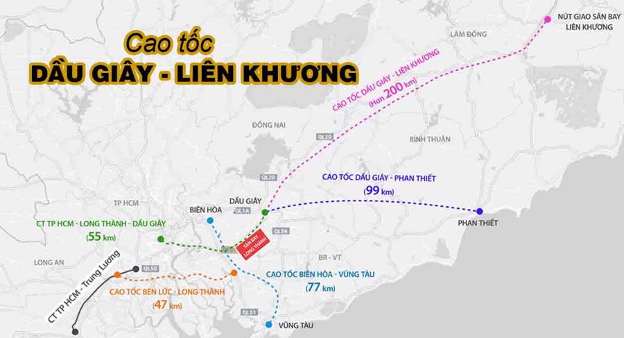 Thông tin về dự án cao tốc Dầu Giây - Liên Khương (Nguồn: Vneconomy)