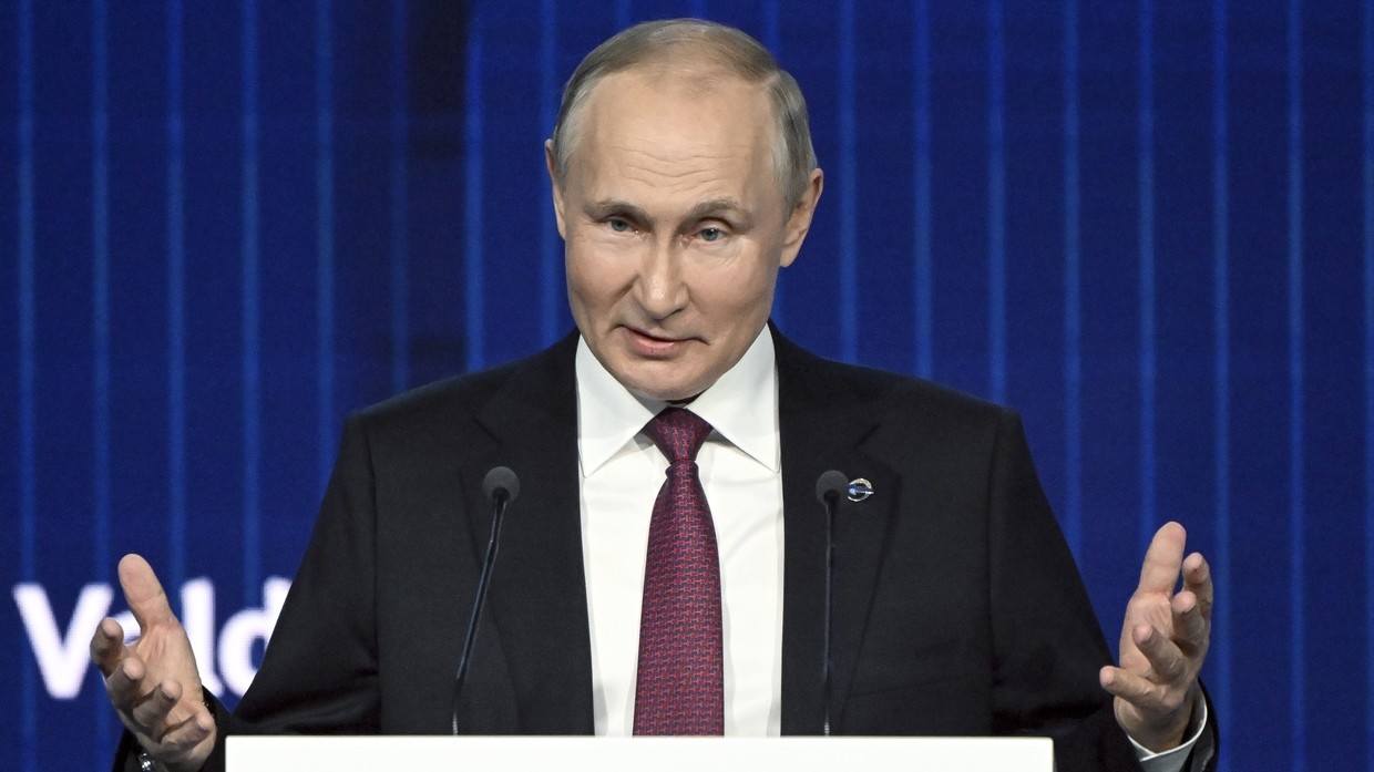 Tổng thống Nga Vladimir Putin có bài phát biểu ngày 27/10.