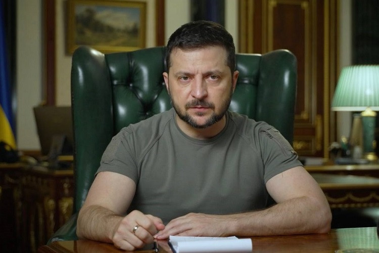 Tổng thống Ukraine Volodymyr Zelensky.