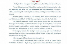 Tin tức trong ngày - Trưởng phòng huyện nghèo nhất nước ở Thanh Hóa ra thư ngỏ "xin tiền" các trường
