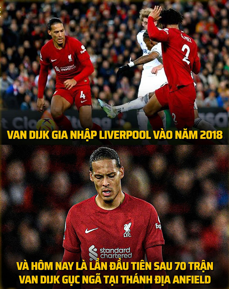 Cuối cùng thì anh cũng phải gục ngã trên sân nhà từ ngày đến Liverpool.