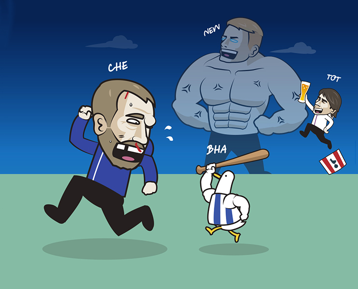 Chelsea bị "đuổi" ra khỏi top 4.