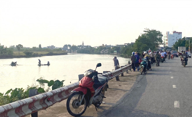 Khu vực anh H. bơi qua sông Kiến Giang. Ảnh: CTV