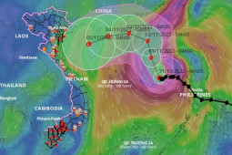 Bão số 7 Nalgae di chuyển chậm, liên tục đổi hướng và còn mạnh thêm