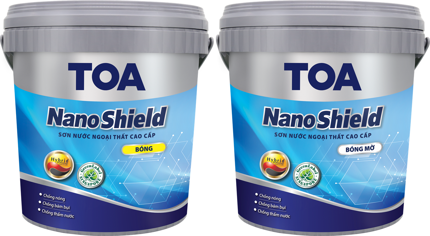 TOA NanoShield có khả năng chống bám bụi và chống thấm hoàn hảo cho ngôi nhà.