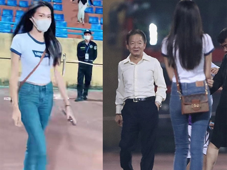 Đời sống Showbiz - Bạn gái 2k1 của Đoàn Văn Hậu gây sốt trên sân Hàng Đẫy, bị bảo vệ "vịn lại" vì lý do không ngờ