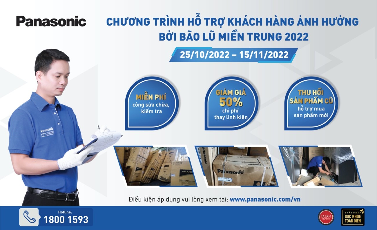 Panasonic chung tay hỗ trợ đồng bào 7 tỉnh thành vùng bão lũ - 2