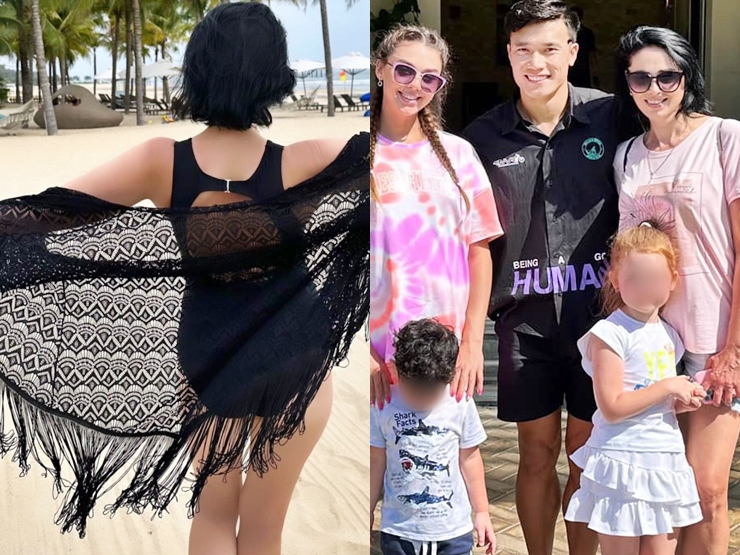 Đời sống Showbiz - Mẹ vợ "đẹp nhất thế giới" của Bùi Tiến Dũng diện bikini, lộ body nuột nà "lấn át" con gái