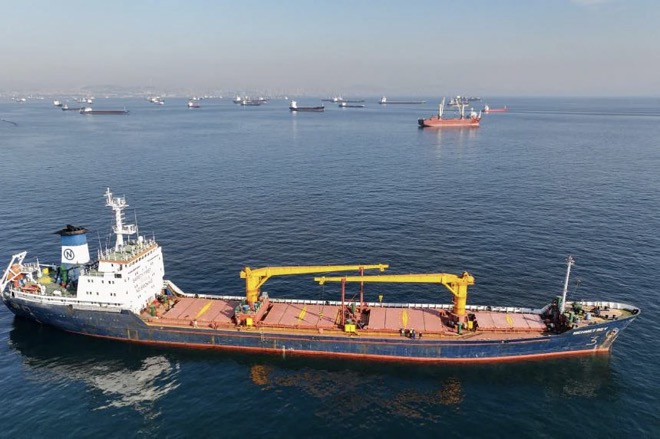 Các tàu tham gia vận chuyển ngũ cốc ở cảng Ukraine tạm ngừng hoạt động trong ngày 2/11.