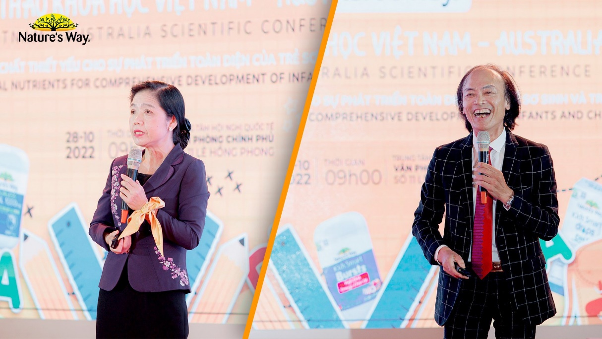 PGS.TS.BS Lê Bạch Mai và PGS.TS.BS Nguyễn Tiến Dũng trình bày tham luận tại hội thảo