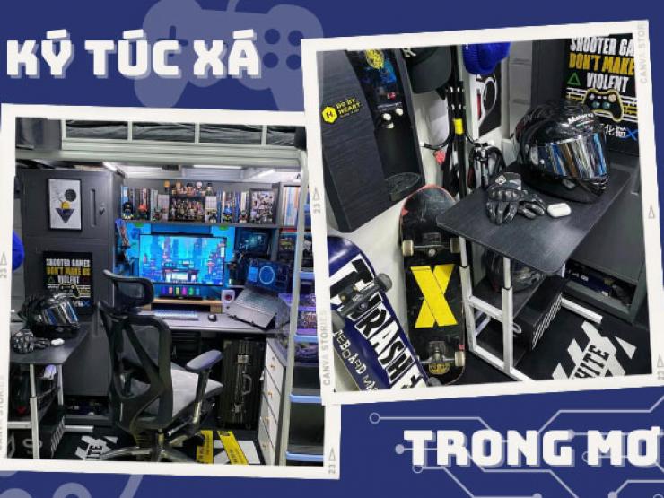 Bạn trẻ - Cuộc sống - Nam sinh biến ký túc xá thành "căn phòng trong mơ" khiến ai cũng trầm trồ