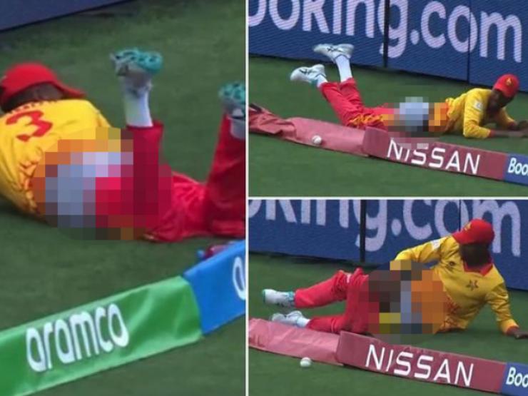 Thể thao - Tai nạn "đỏ mặt" ở World Cup, cầu thủ bị tuột quần sau cú ngã