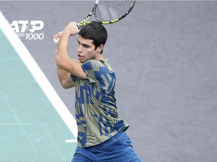 Thể thao - Video tennis Alcaraz - Dimitrov: 3 game xuất thần, "Tiểu Nadal" giật mình (Paris Masters)