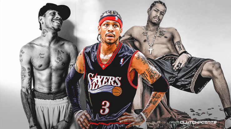 6. Allen Iverson, 1m83, 47 tuổi. Đây là cựu cầu thủ Philadelphia 76ers, từng là một trong những cầu thủ tiên phong cho phong trào xăm hình tại NBA. Khắp cơ thể của anh xăm lại một số ký hiệu có ý nghĩa bằng tiếng Anh, mọi thứ được sắp xếp tinh tế trên cơ thể của VĐV giải nghệ vào năm 2011.