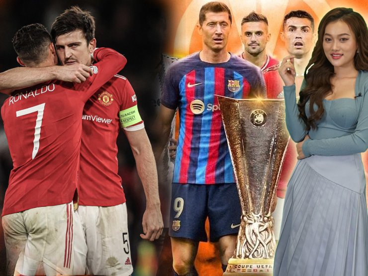 Maguire đá tiền đạo khiến MU giật mình, Barca lo đụng ”ngáo ộp” ở Europa League (Clip 1 phút Bóng đá 24H)