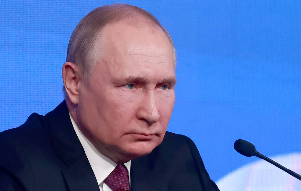 Ông Putin cho rằng việc Nga đối đầu với chế độ "tân phát xít" ở Ukraine là không thể tránh khỏi. Ảnh: TASS
