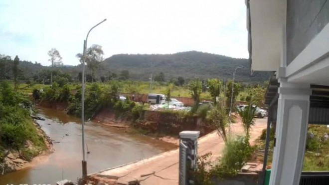 Hiện trường nơi xảy ra vụ nổ súng.