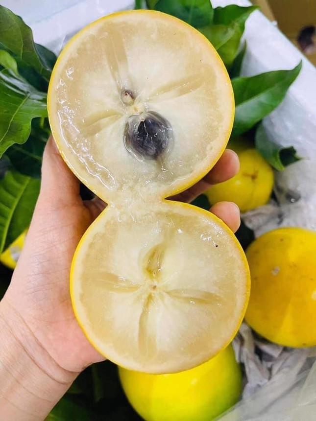 Về mùi vị, quả có mùi hương đặc trưng của vú sữa pha lẫn hương xoài (Ảnh: Vietnamnet)
