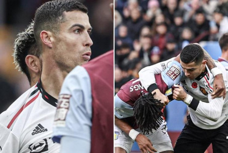 Ronaldo xô xát sao Aston Villa: Fan chê CR7, khuyên làm đô vật