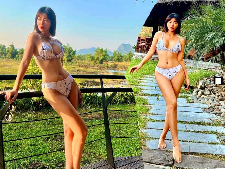 Làm đẹp - "Lan cave" tự tin khoe dáng “đỉnh cao” sau thời gian ngại mặc hở trước đám đông
