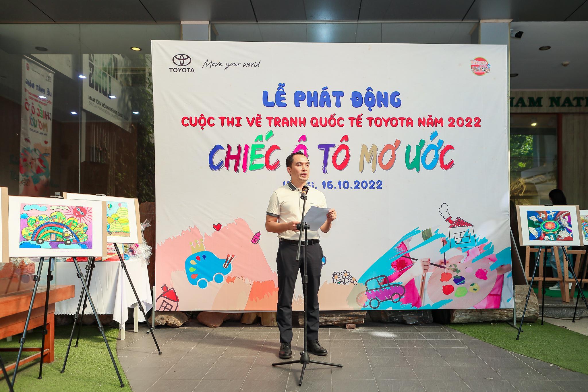 Đại diện Toyota phát động Cuộc thi vẽ tranh “Chiếc ô tô mơ ước 2022”