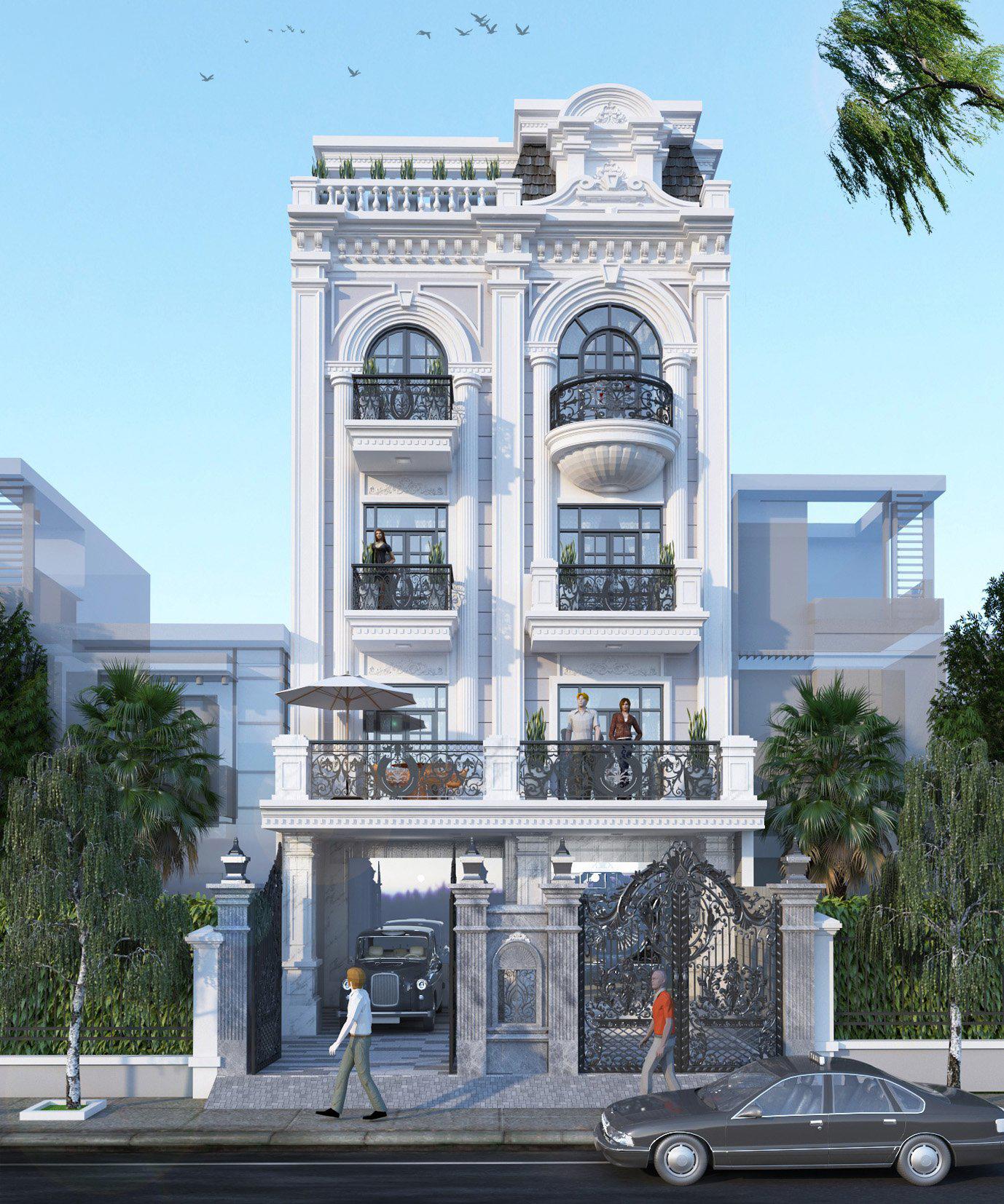 Mẫu công trình nhà phố được Xây dựng Nhân Đạt thiết kế