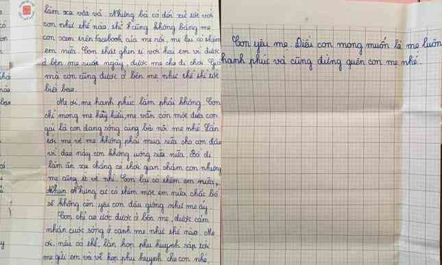 Rơi nước mắt với bức thư của học sinh lớp 5 gửi mẹ lấy chồng mới: "Đừng quên con mẹ nhé" - 3