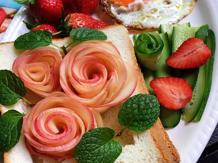 Ẩm thực - Khéo tay làm "bánh hoa hồng", ai cũng thích mê không nỡ ăn