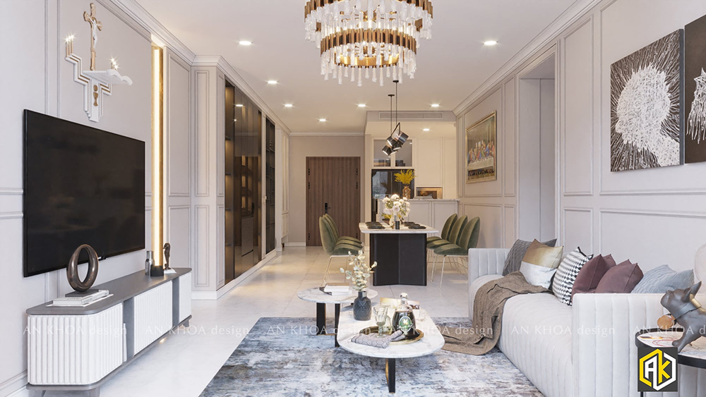 Thiết kế nội thất chung cư mang vẻ đẹp cổ điển và hiện đại