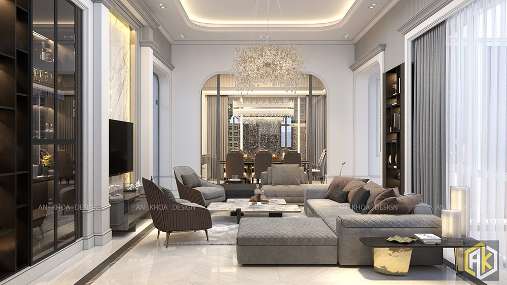 Thiết kế nội thất biệt thự sang trọng và đẳng cấp